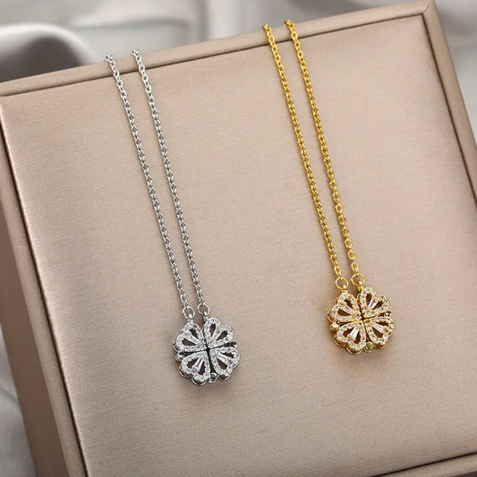 Heart Clover Necklace