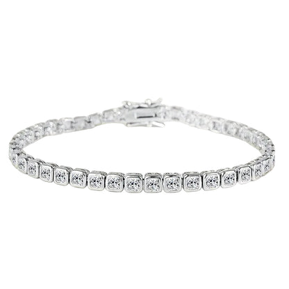 Square Tennis Bracelet